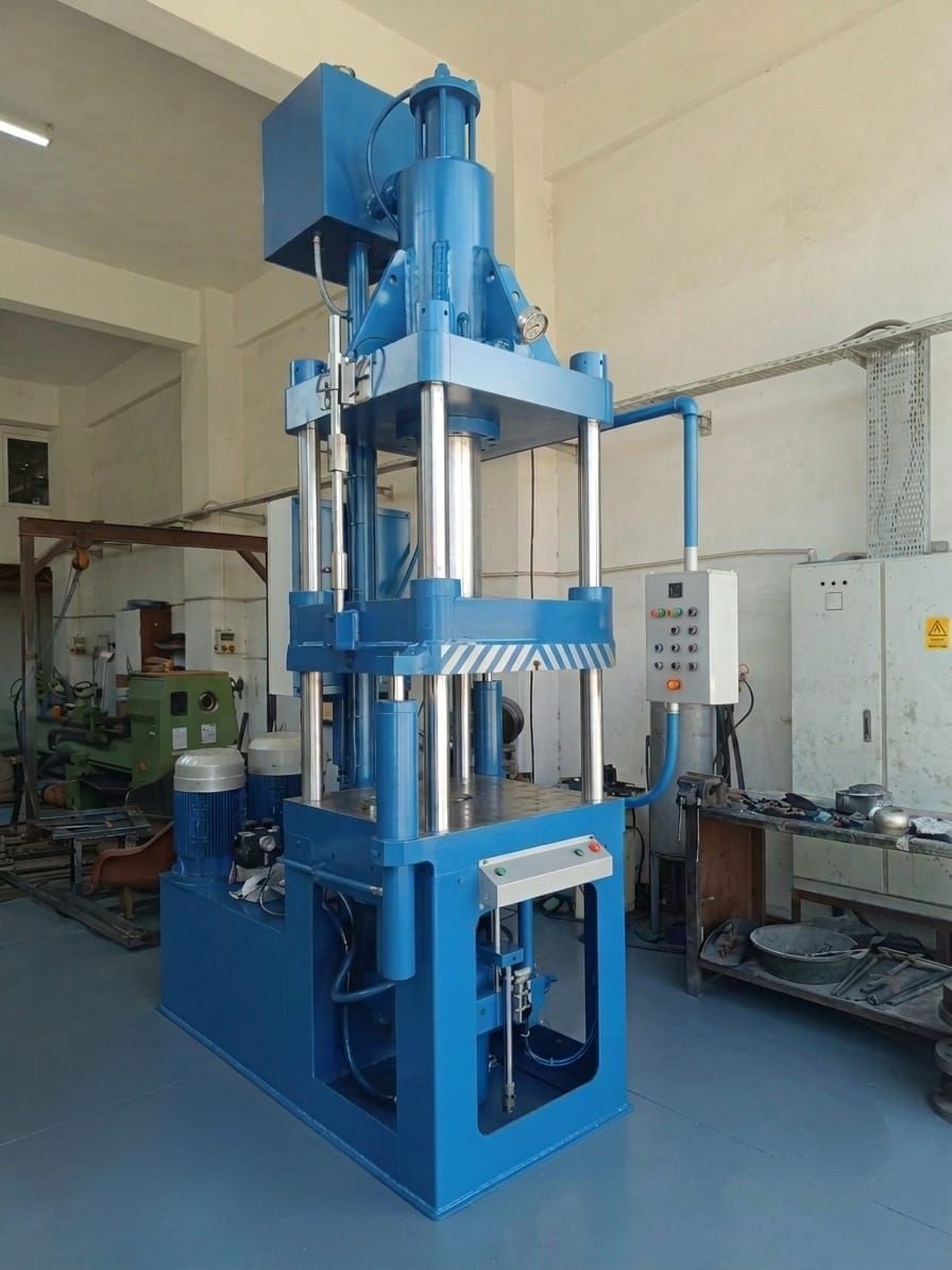 110 ton presin boyanmış ve tamamlanmış hali